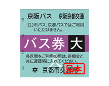 バス・地下鉄連絡普通券／地下鉄・バス連絡普通券