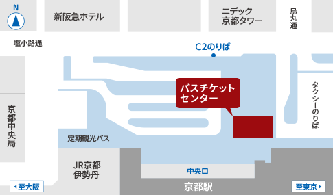 定期 売り場 バス 阪急