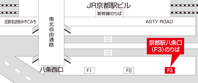 京都駅八条口（F3のりば）